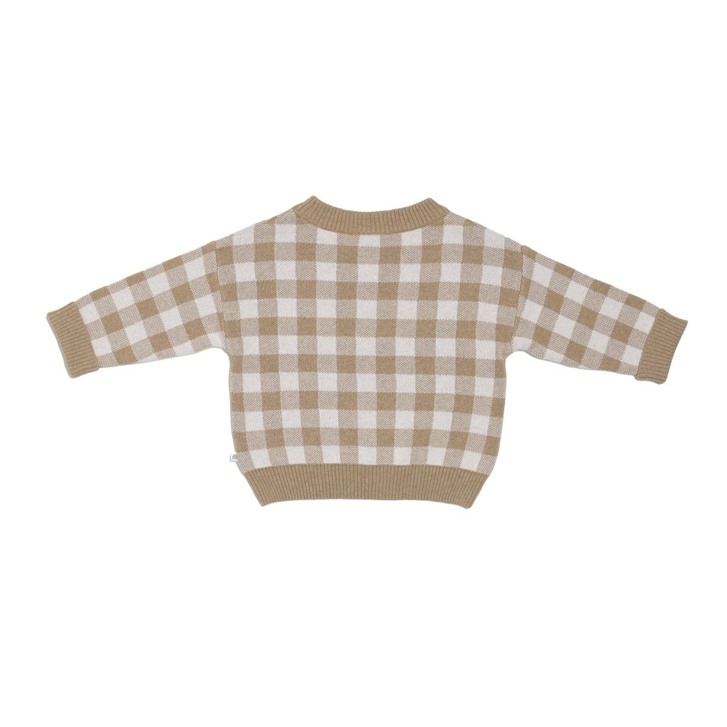 KYND BABY Knit Jumper - Neutral Gingham - New
