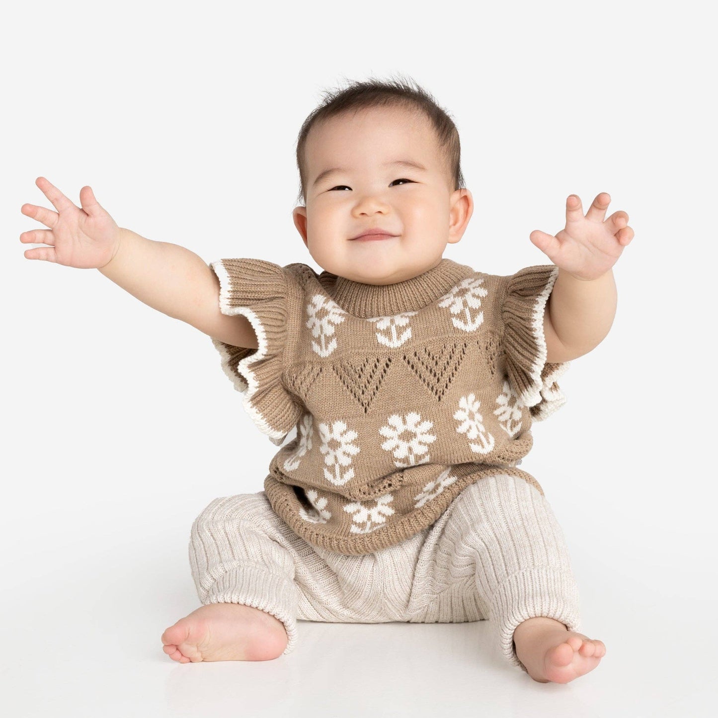 KYND BABY Knit Vest - Daisy Caramel - New