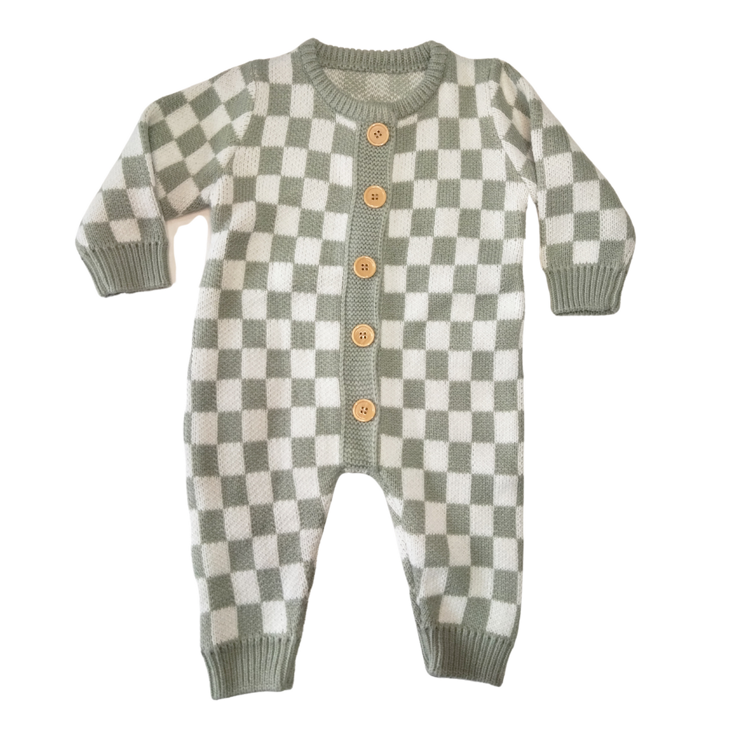 UNBRANDED - Chequered Romper - Worn - OnChicBabyClothes