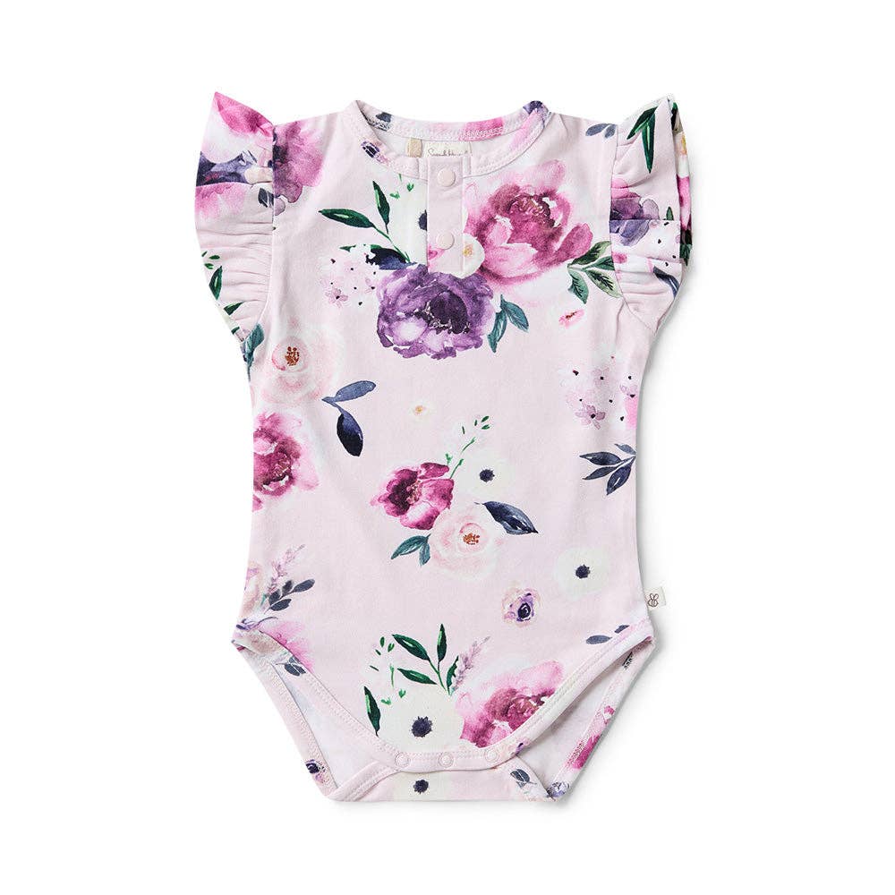 SNUGGLE HUNNY Bodysuit with Frill - Flora Kiss - New