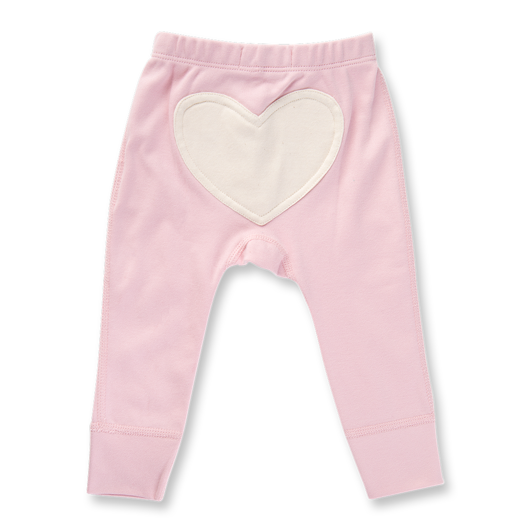 SAPLING CHILD Pant - Pink Heart - OnChicBabyClothes