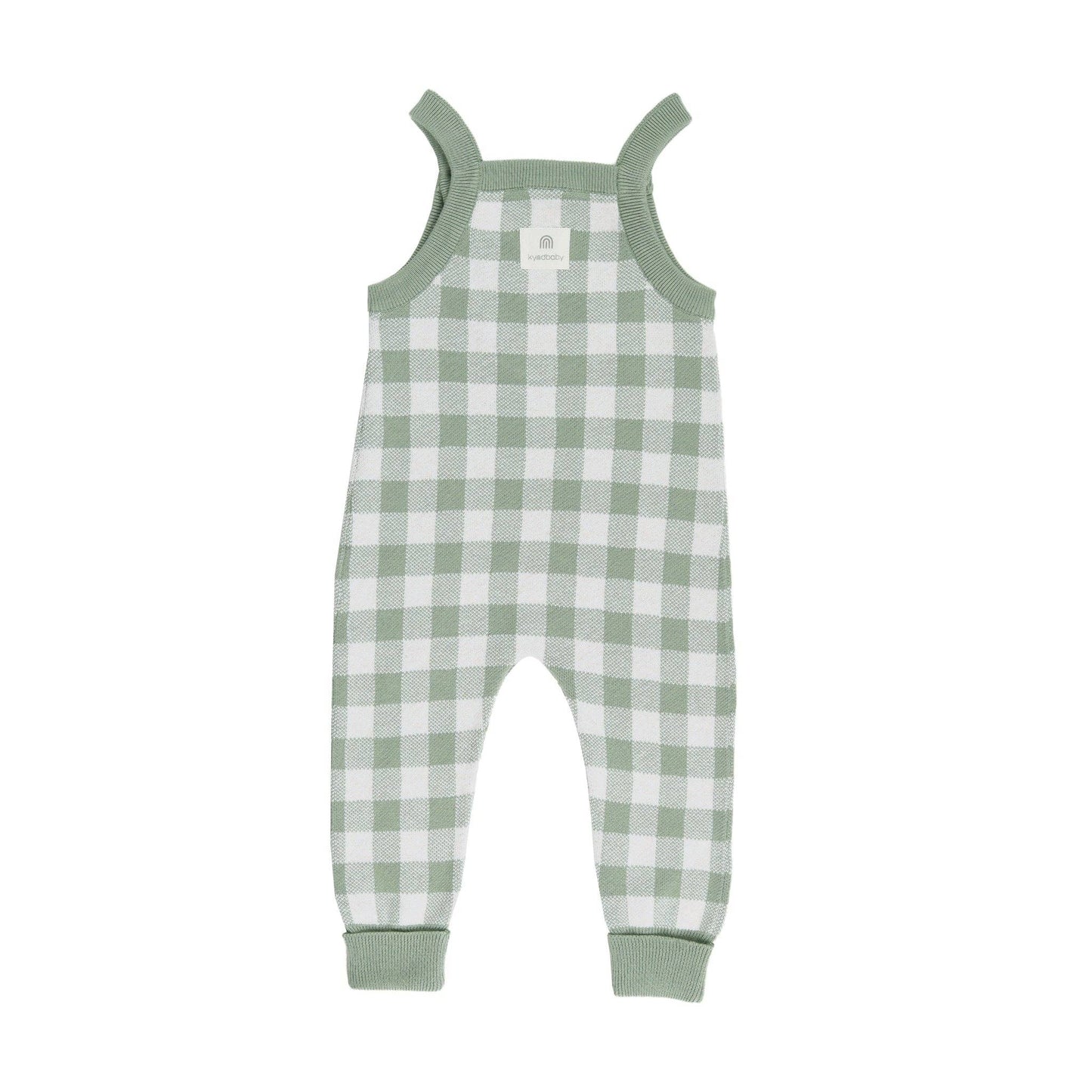 KYND BABY Knit Overall - Sage Gingham - New