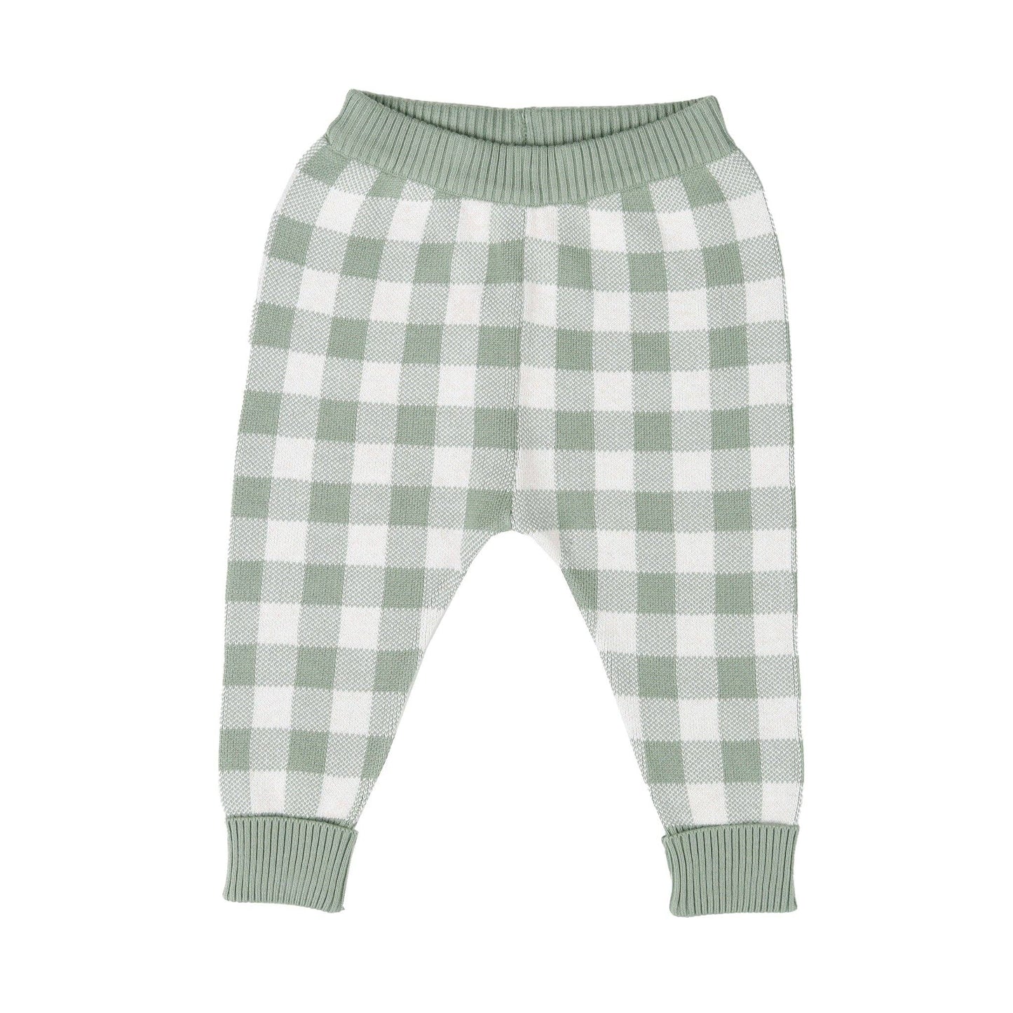 KYND BABY Knit Pant - Sage Gingham - New