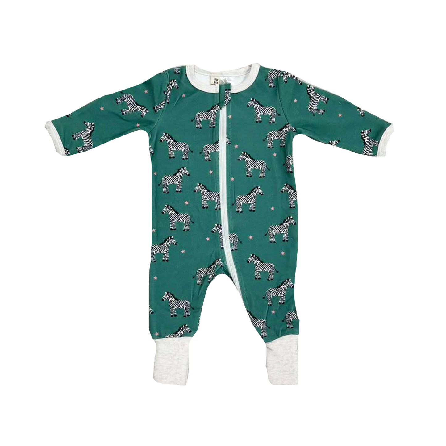 BENCER & HAZELNUT Zipsuit - Zebby Green - New