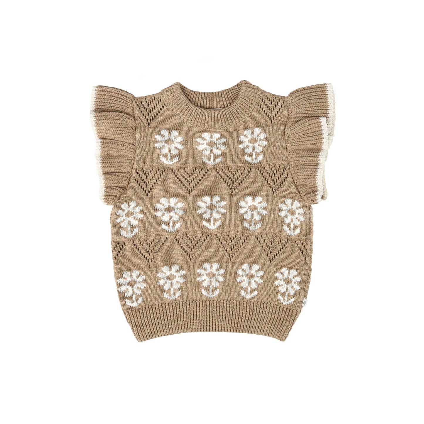 KYND BABY Knit Vest - Daisy Caramel - New